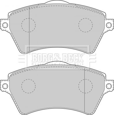 BORG & BECK Комплект тормозных колодок, дисковый тормоз BBP1711